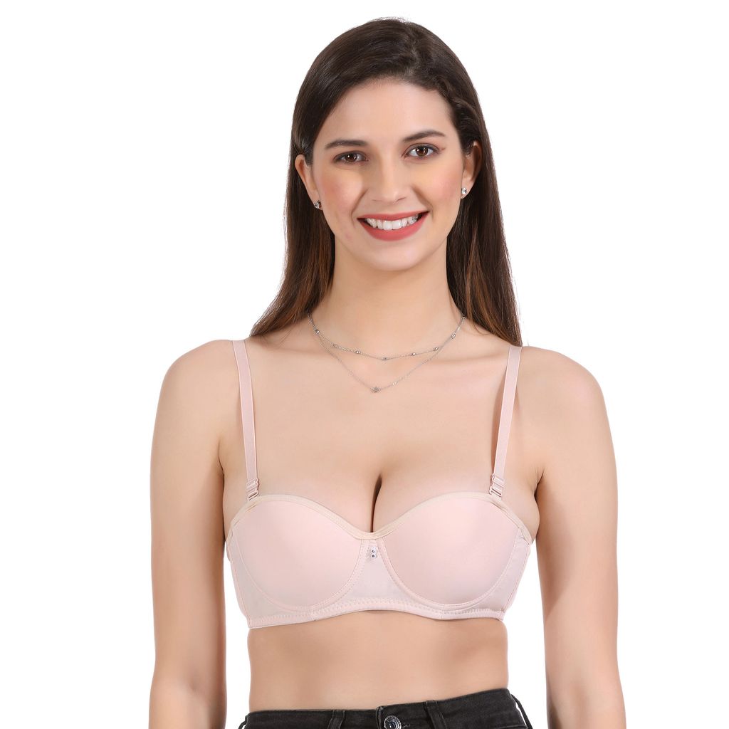 Modern Off Shoulder Strapless Underwire Support Top Less T-Shirt Bra