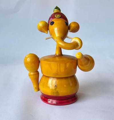 Handcrafted Ganesha Wooden Toy