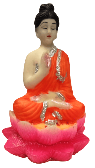 Handcrafted Sitting Buddha Statue Figurine for Home Decor and Meditation-1 Piece