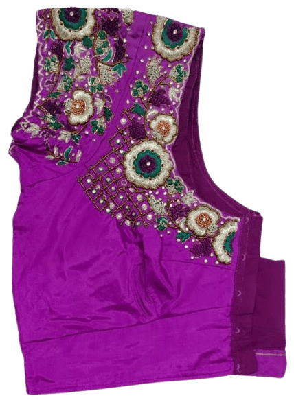 Stylish Women Embroidered Boat Neck Blouse With Belt 2025 at ShopCircuit | ONDC