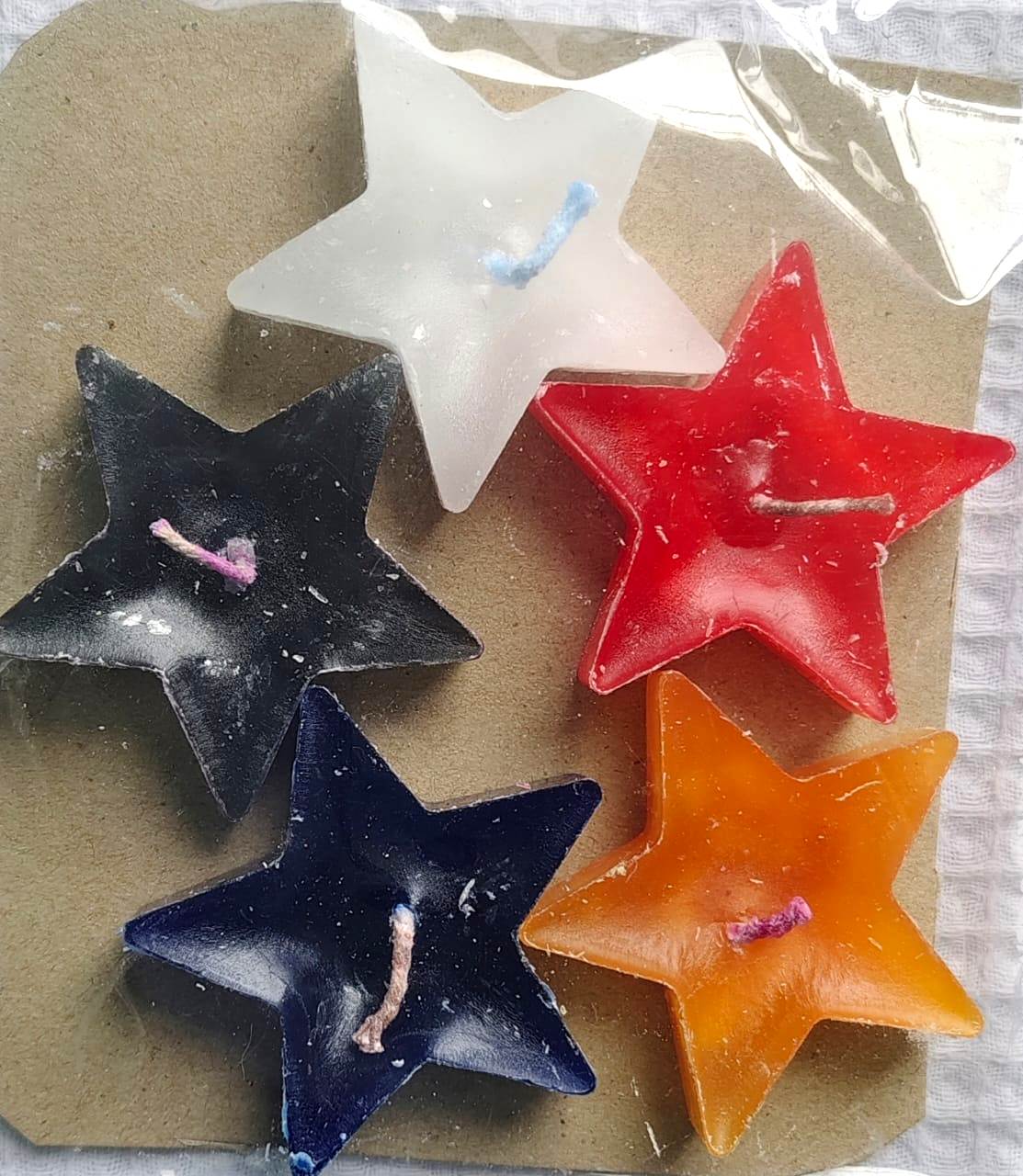 Star Shaped Candles (Set of 5)