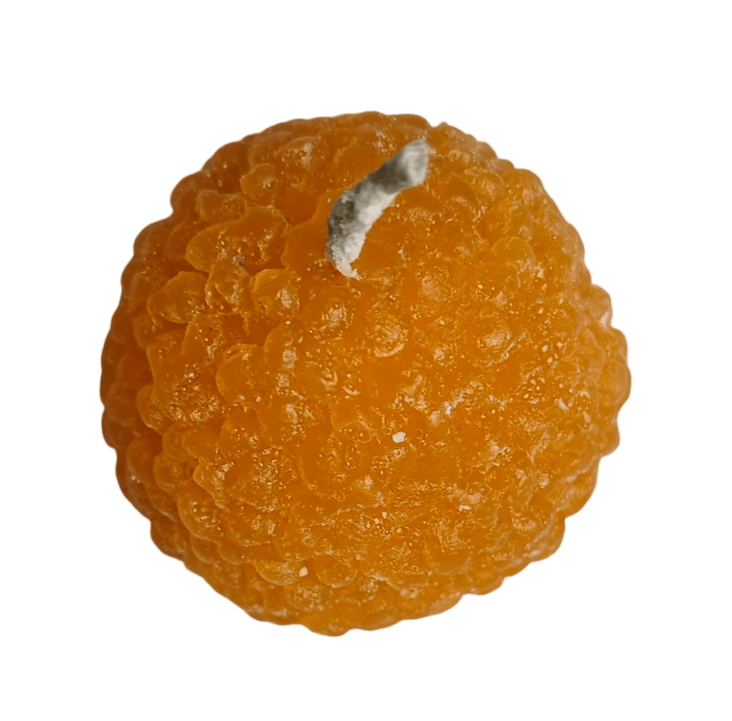Orange Laddu Candle (Set of 5)