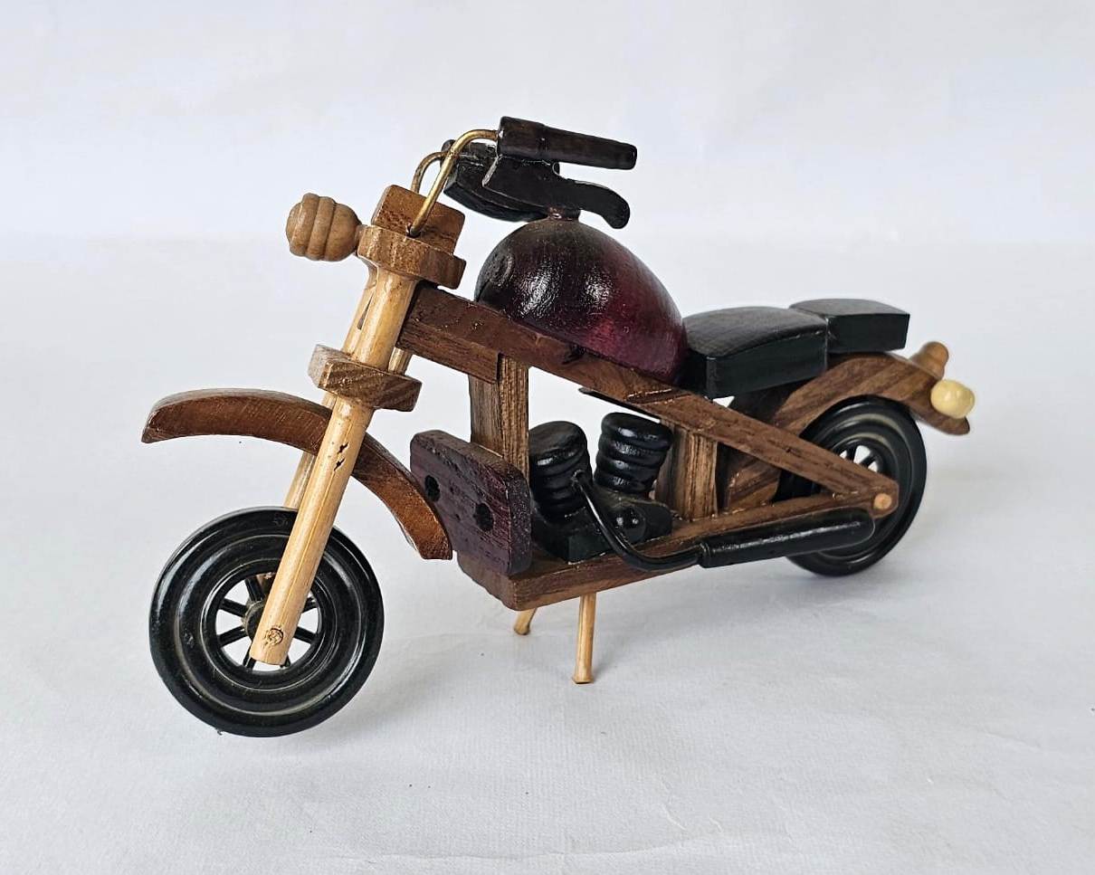 Handmade Wooden Motorcycle Toy