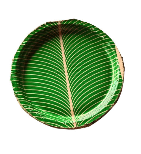  100% Natural Areca Leaf Plates | Disposable and Biodegradable | 8 Inches | Pack of 25