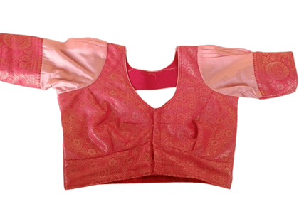 Pink Brocade Blouse