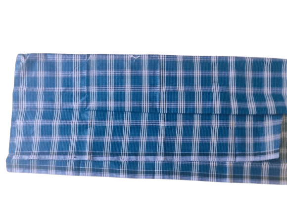 Blue and White Cotton Lungie