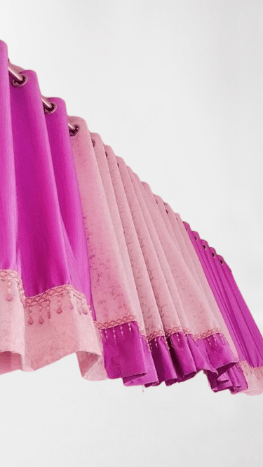 Luxury Pink Curtains - Grommet Blackout Curtains for Bedroom, Living Room, 2 Panels