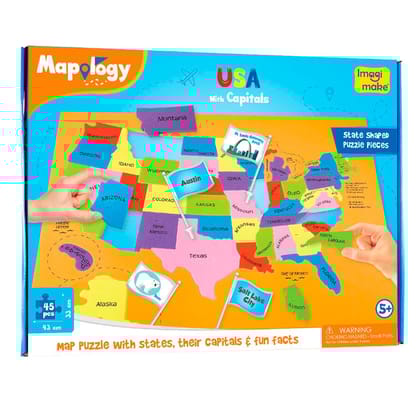 Mapology USA with Capitals