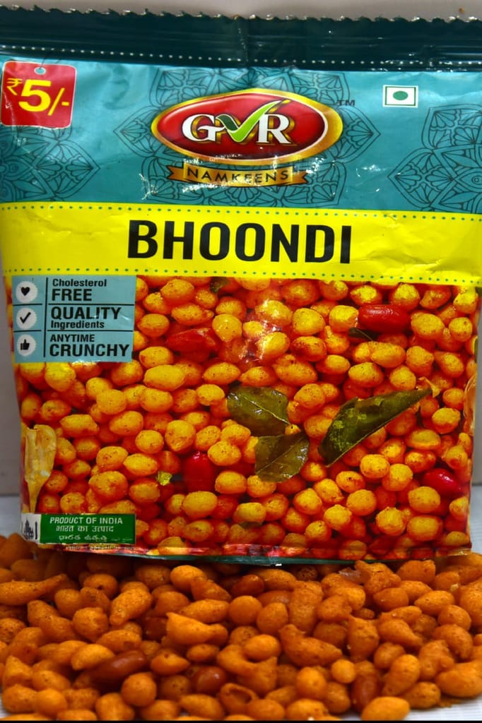 GVR Namkeens - Bhoondi (12 PACKETS)