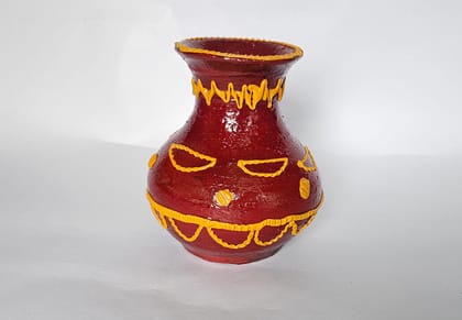 Handmade lakka Printed Flower Vase