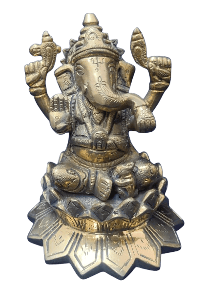 "Brass Statue of Lord Ganesha"