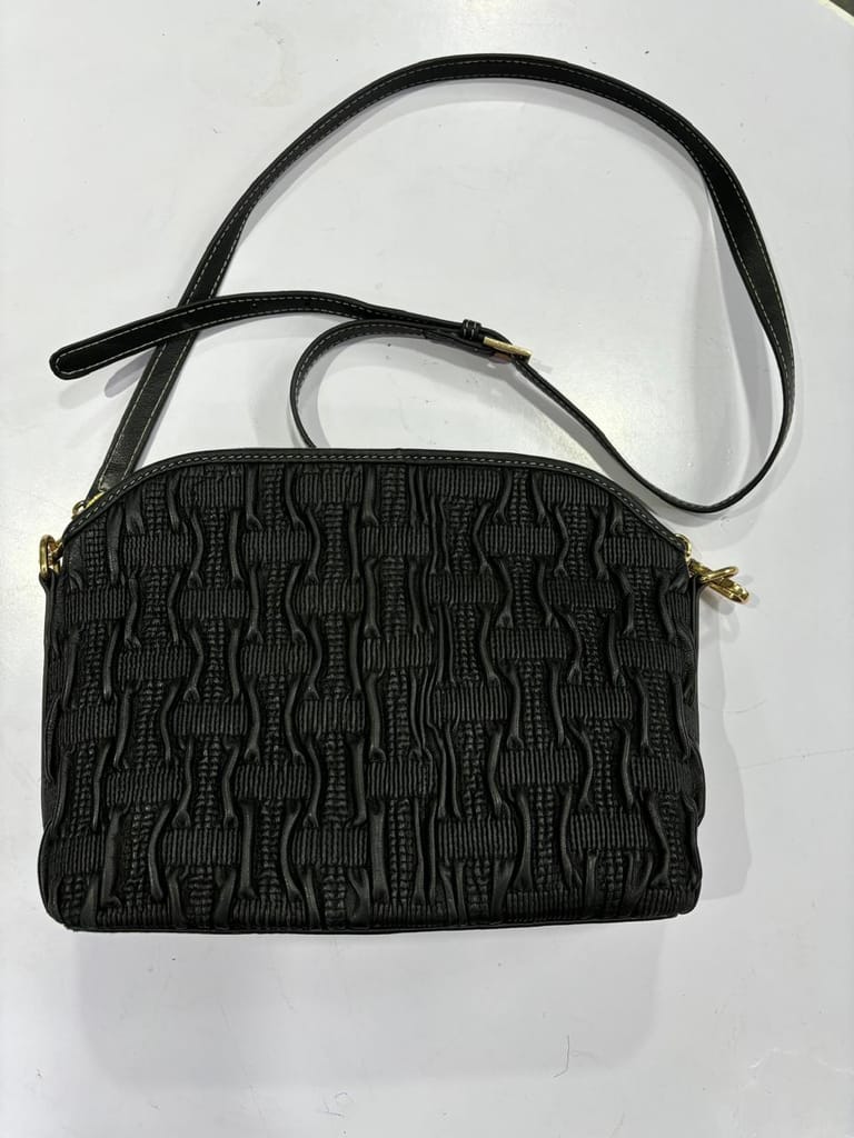  Women's Textured Faux Leather Crossbody Bag with Adjustable Strap - Handbags | Buy online on ZillyBuy
