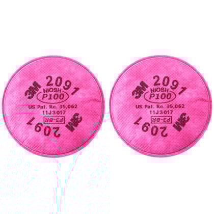 3M 2091 P100 Particulate Filter, 4 Pieces 2 pairs