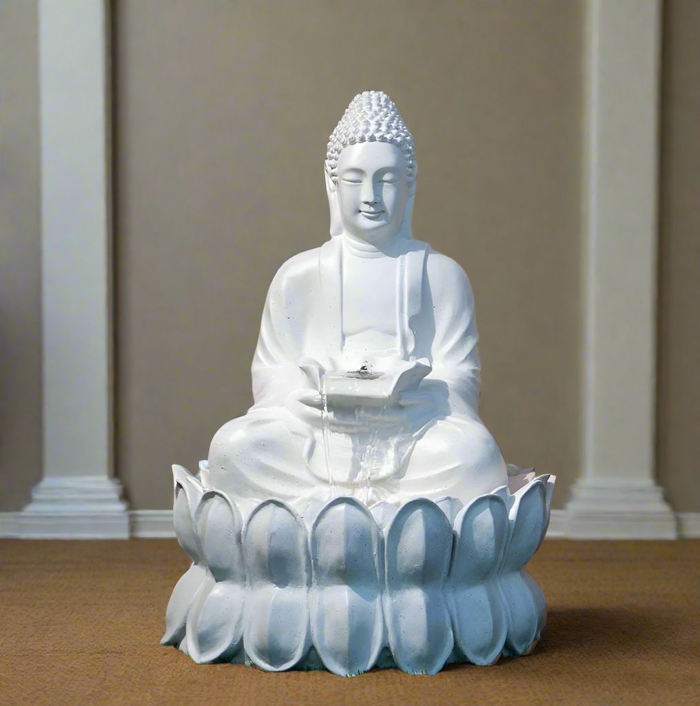 Buddha Fountain Poly Resin Pump (65x65x90 cm) Mothers day Gift Diwali Decory Christmas Sale Return Gifts