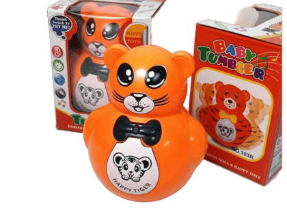  Baby Tumbler Toy, Happy Tiger, Interactive Musical Toy for Infants and Toddlers
