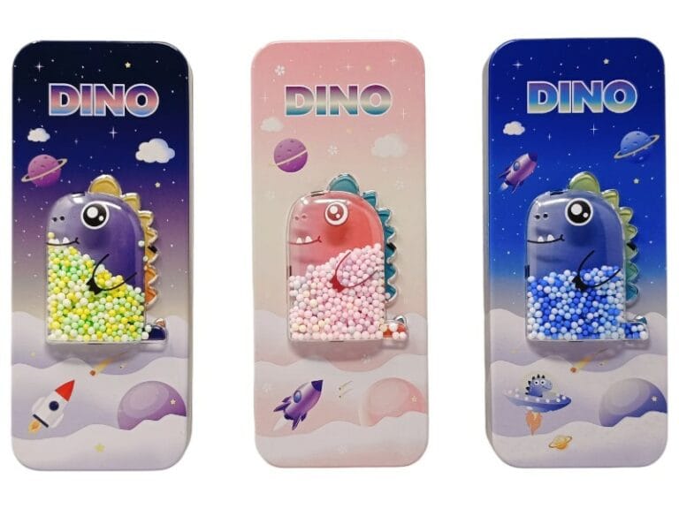 Dinosaur Metal Pencil Box