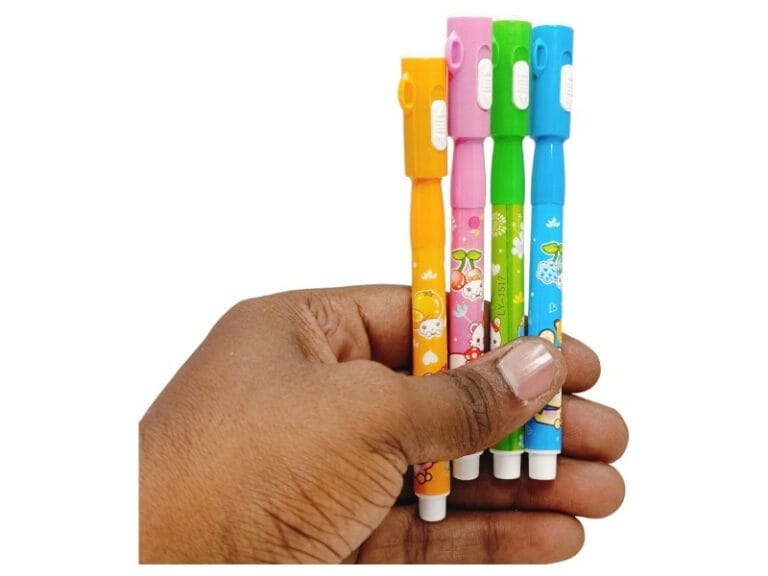  4 Colors Kawaii Cartoon Gel Pens with Light