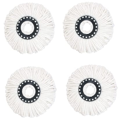 Mode Koorts Spin Microfiber Mop Head Replacement Refill for 360 Rotating Spin Mop Cleaner for Home & Office Floors, Tiles & Wooden Floor Dust Cleaner Use Gala Spin Mop Refills Disc Dia in Pack of 4 Mode Koorts Spin Microfiber Mop Head Replacement Refill for 360 Rotating Spin Mop Cleaner for Home & Office Floors, Tiles & Wooden Floor Dust Cleaner Use Gala Spin Mop Refills Disc Dia in Pack of 4
