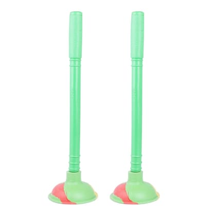 namaskaram Bathroom Rubber Power Drain Cleaning Pump Toilet Suction Cup Pack of 2, Multicolor namaskaram Bathroom Rubber Power Drain Cleaning Pump Toilet Suction Cup Pack of 2, Multicolor