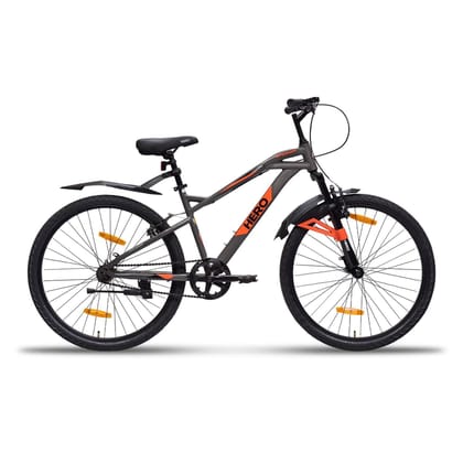 Hero Spinner 26 T Single Speed Cycle MTB White Front Suspension Unisex