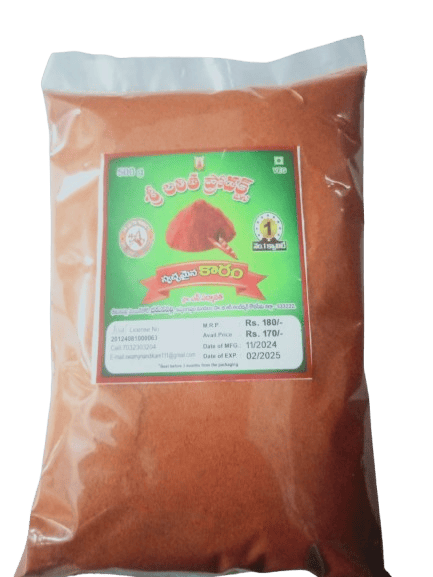 Pure Red Chili Powder 500 grms