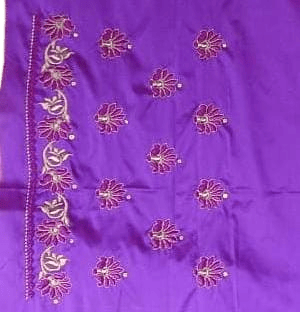 Blouse with heavy embroidery work
