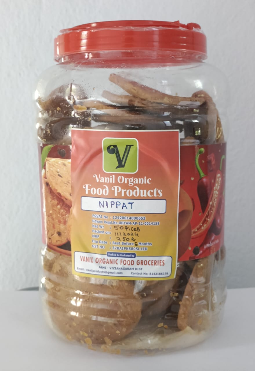  Vanil Organic Food Products Nippat 50 Pieces