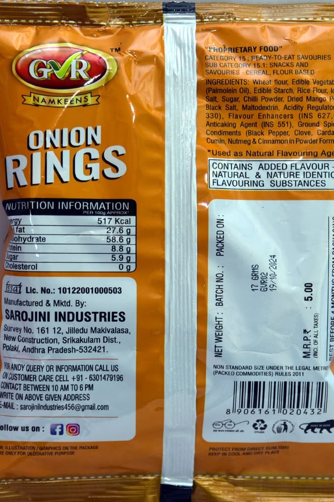 GVR NAMKEENS - Onion Rings
