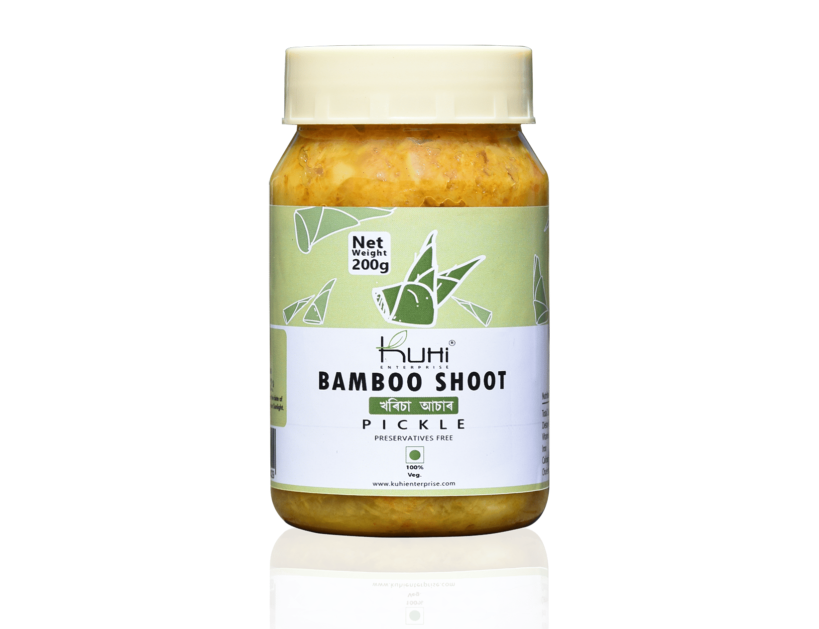Kuhi's Bamboo Pickle made with King Chilli | Preservatives Free Pickle 200gm