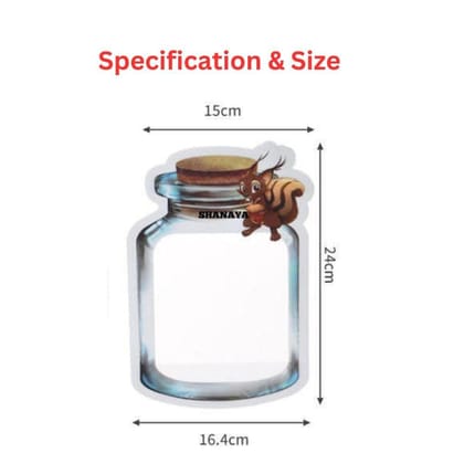 SHANAYA 15 Pcs Mason Jar Zipper Bags,Food Storage Snack Sandwich Ziplock Bags,Reusable Airtight Seal Food Storage Bags,Leakproof Food Saver Bags Squirrel Design (Big Size) SHANAYA 15 Pcs Mason Jar Zipper Bags,Food Storage Snack Sandwich Ziplock Bags,Reusable Airtight Seal Food Storage Bags,Leakproof Food Saver Bags Squirrel Design (Big Size)