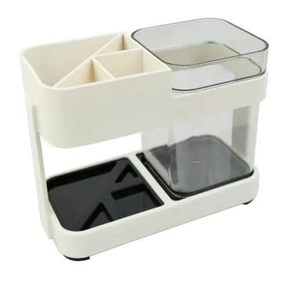 Plastic Bathroom Toothbrush Toothpaste Holder Stand