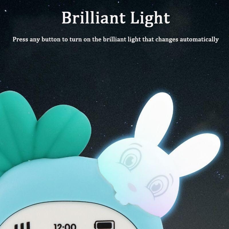 SHANAYA Radish Style Cute Rabbit Face Pretend Play Cell Phone Toy for Kids, Toddlers with Music Ringtones Lights - Birthday Party Favors and Gifts for Girls Boys
