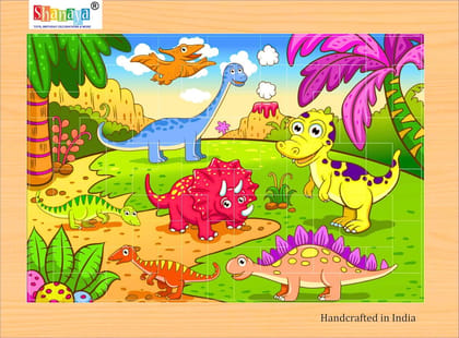 SHANAYA 2 in 1 Early Age Wooden Tetris Jigsaw Puzzles for Kids (Made in India) BIS Approved (Baby Dinosaurs + Adult Dinosaurs) SHANAYA 2 in 1 Early Age Wooden Tetris Jigsaw Puzzles for Kids (Made in India) BIS Approved (Baby Dinosaurs + Adult Dinosaurs)