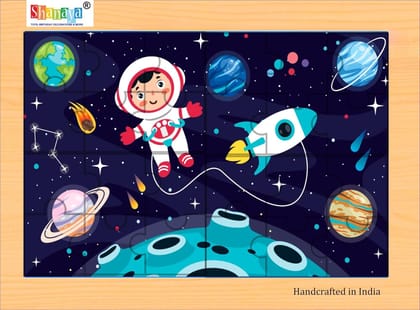 SHANAYA 2-in-1 Wooden Jigsaw Puzzles for Kids - Educational Montessori Toy, Tetris and Geometric Shapes, Interactive Learning Games (Solar System + Space Astronaut) SHANAYA 2-in-1 Wooden Jigsaw Puzzles for Kids - Educational Montessori Toy, Tetris and Geometric Shapes, Interactive Learning Games (Solar System + Space Astronaut)