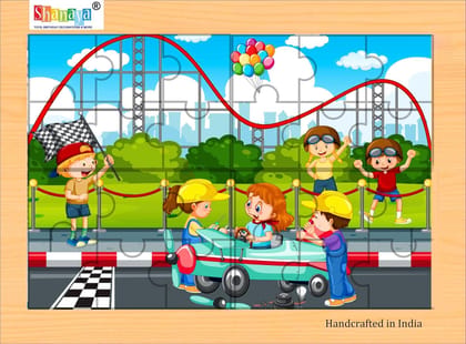 SHANAYA 2-in-1 Wooden Jigsaw Puzzles for Kids - Educational Montessori Toy, Tetris and Geometric Shapes, Interactive Learning Games (Children in Amusement Park + Children in Circus) SHANAYA 2-in-1 Wooden Jigsaw Puzzles for Kids - Educational Montessori Toy, Tetris and Geometric Shapes, Interactive Learning Games (Children in Amusement Park + Children in Circus)