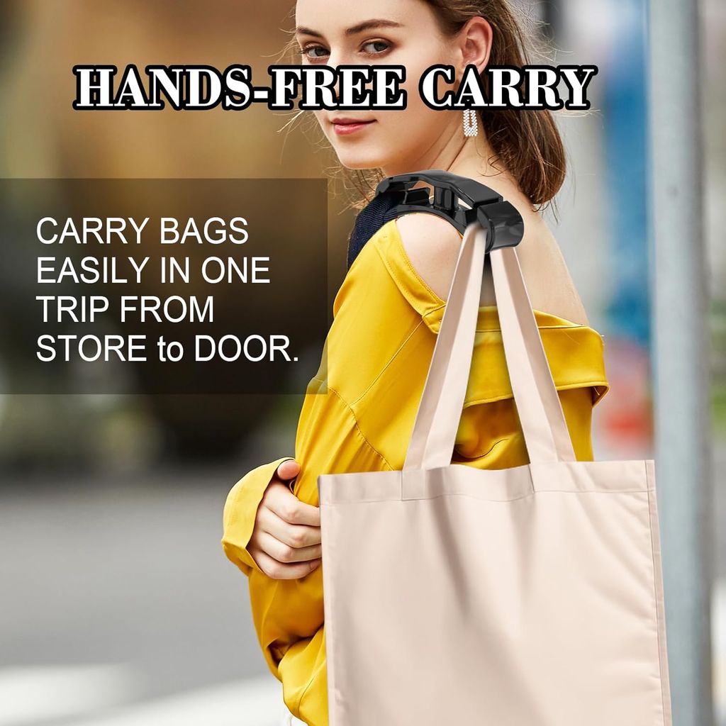 SHANAYA 1Pack Grocery Bag Shopping Bag Holder Handle Carrier Each Handle Holds Up to 80lbs