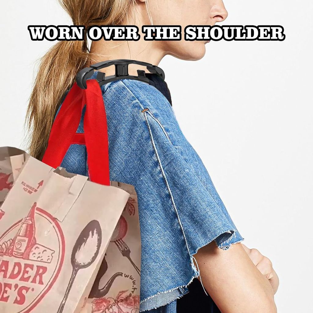 SHANAYA 1Pack Grocery Bag Shopping Bag Holder Handle Carrier Each Handle Holds Up to 80lbs