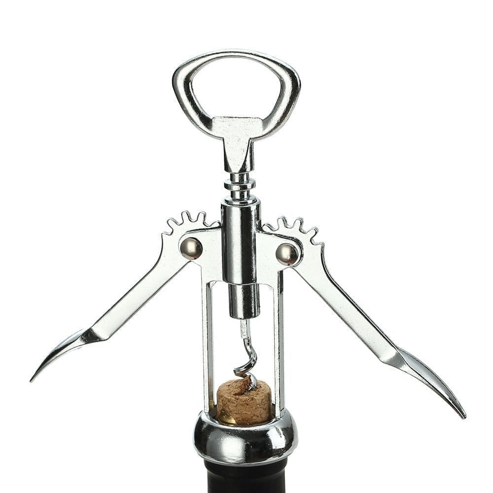 Shanaya All in One Wine Cork Screw Bottle Opener - Wine Opener, Wing Corkscrew Wine Bottle Opener with Multifunctional Bottles Opener pack of 1.