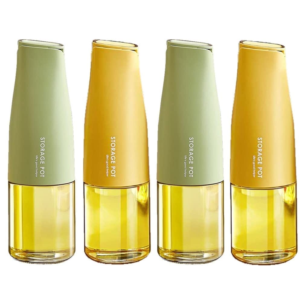 Shanaya Oil Dispenser Bottle Glass - Oil and Vinegar Dispenser Glass Bottle with Gravity Automatic Opening and Closing Bottle, Drip Free Spout Oil Dispenser Bottle pack of 1.