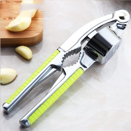 Shanaya Stainless Steel Garlic Press Quick Hand Squeeze Manual Garlic Ginger Presser Crusher Masher Pack of 1. Shanaya Stainless Steel Garlic Press Quick Hand Squeeze Manual Garlic Ginger Presser Crusher Masher Pack of 1.