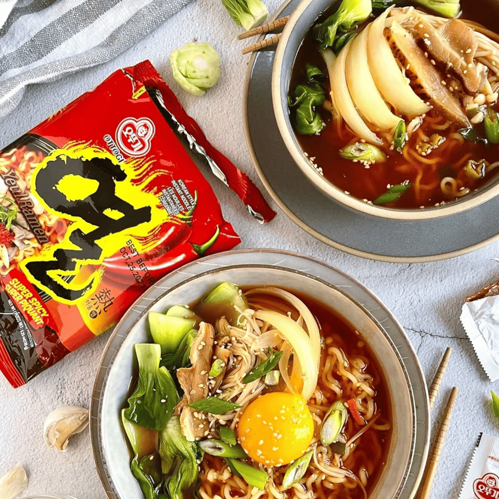 Ottogi Yeul Ramen Super Spicy Traditional Korean Style Instant Ramen Noodles, Extreme Super Hot Ramen 120g, Pack Of 2, The Product Of Korea (Imported)