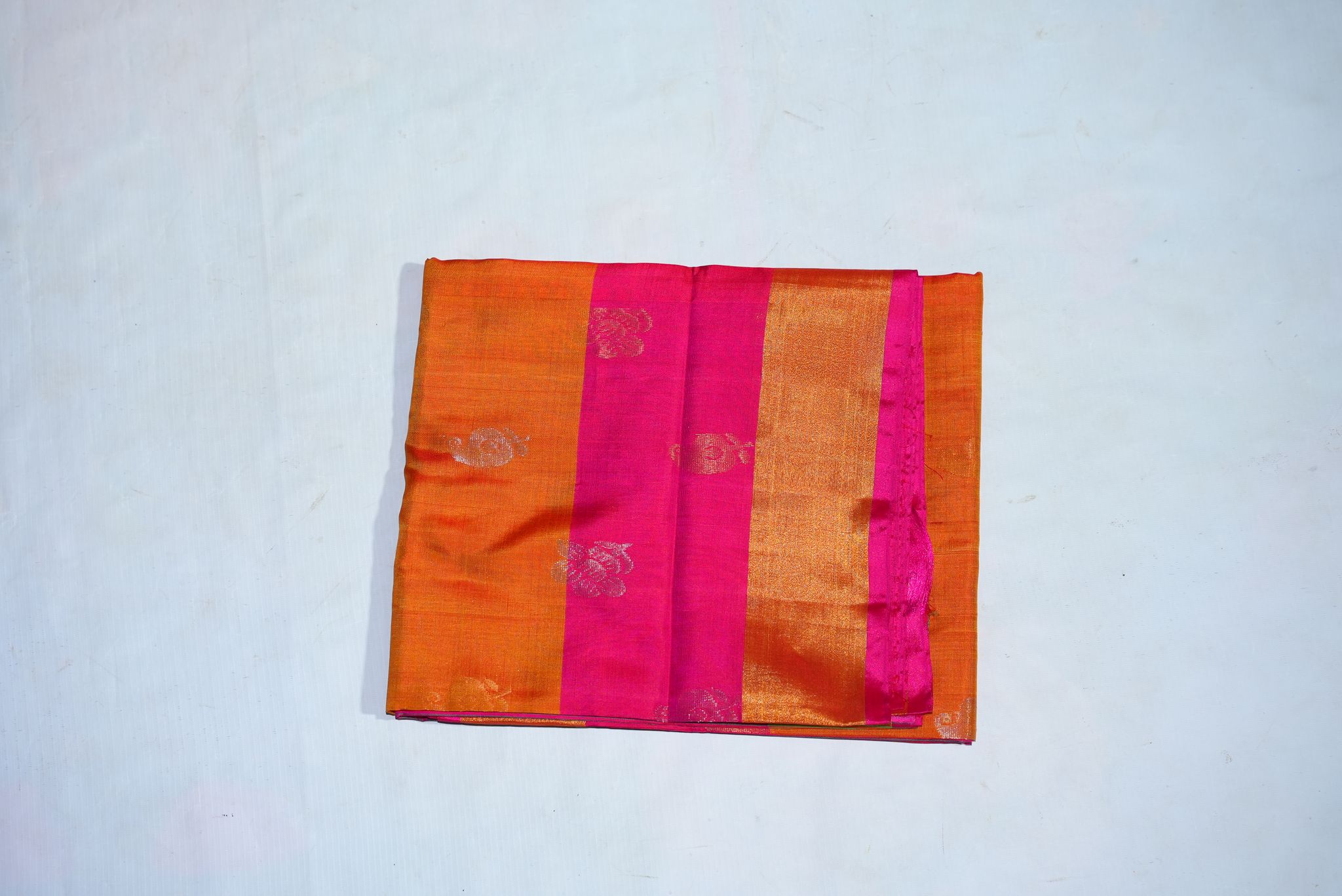 Uppada Topi Butiees Mango Yellow Colour Sarees