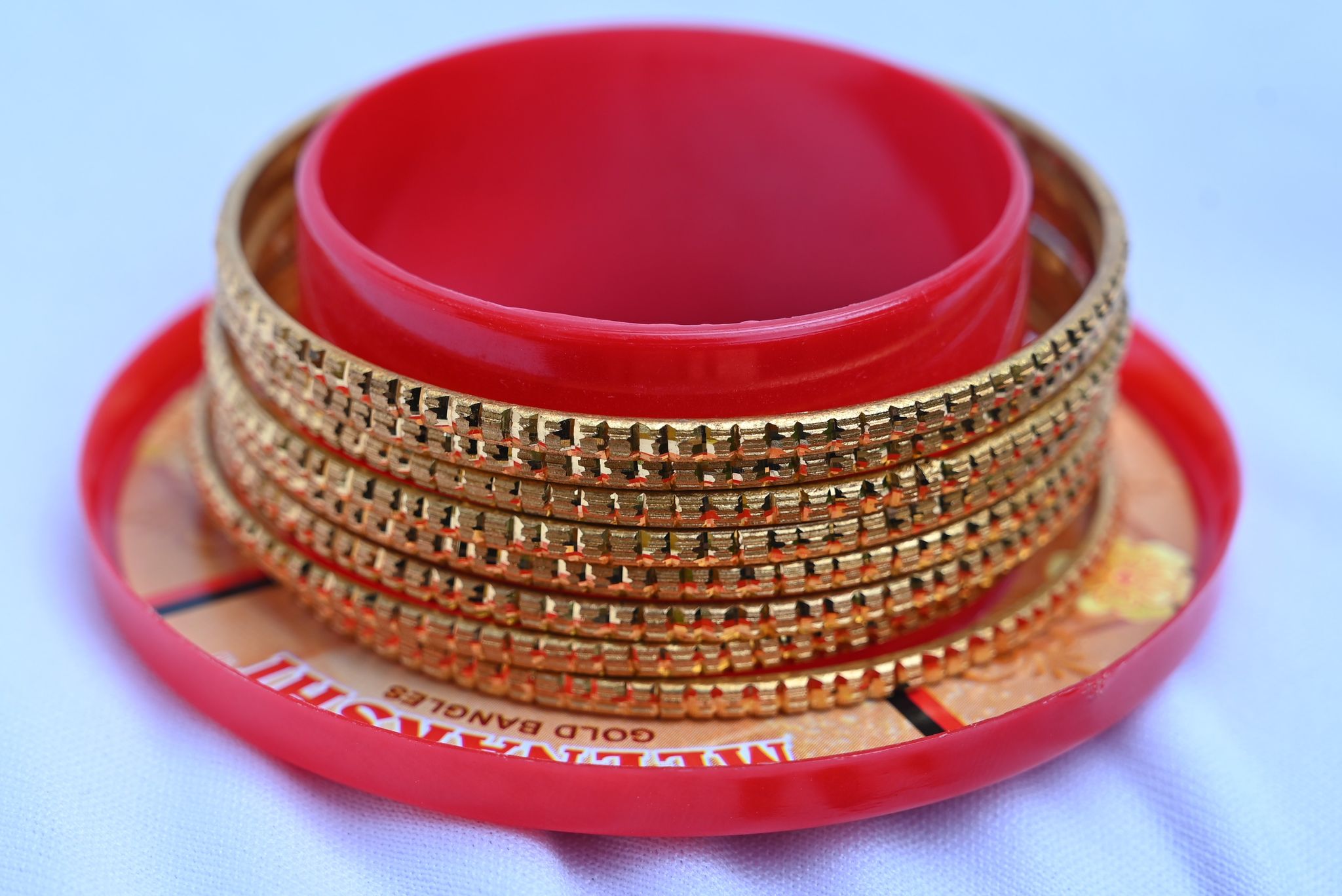 Sri parameswari  Gold Plated Bangles Set of 8