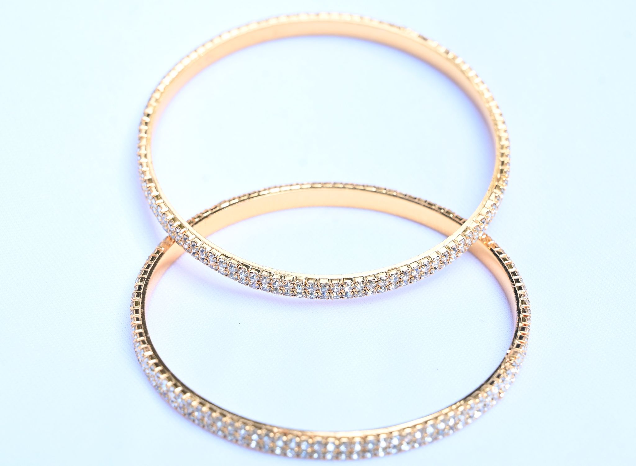 Sri parameswari  "Stunning Cubic Zirconia Tennis Bracelet in Gold Vermeil"