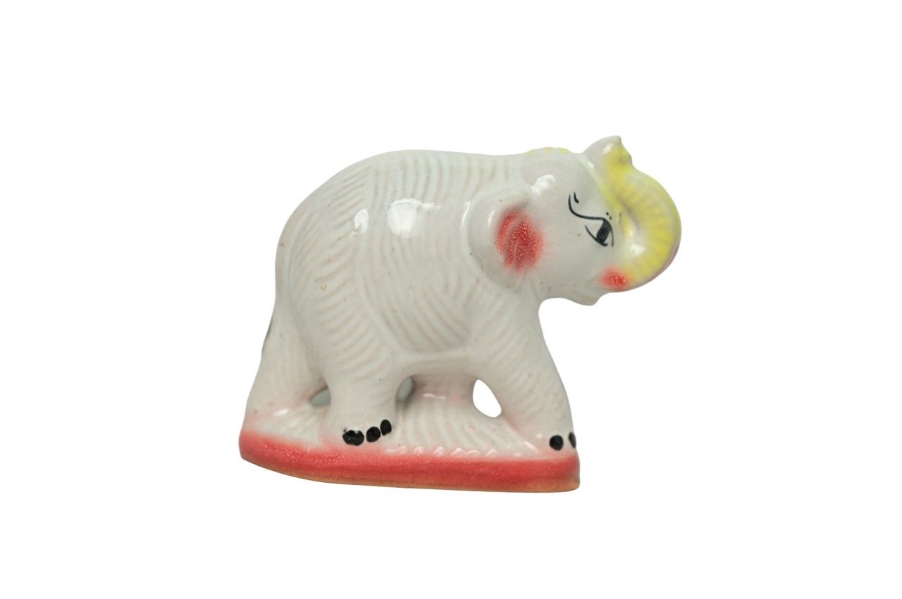 Clay made Elephant Figurine