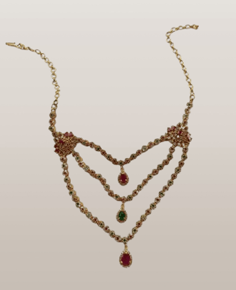 Indian Traditional Gold Plated Kundan Meenakari Matha Patti Indian Traditional Gold Plated Kundan Meenakari Matha Patti