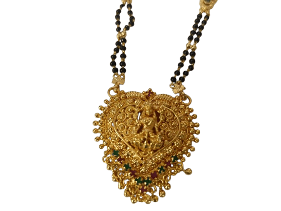 Top Women Mangalsutra  Chain with Black Beads and Dual Pendants 2025 at ShopCircuit | ONDC