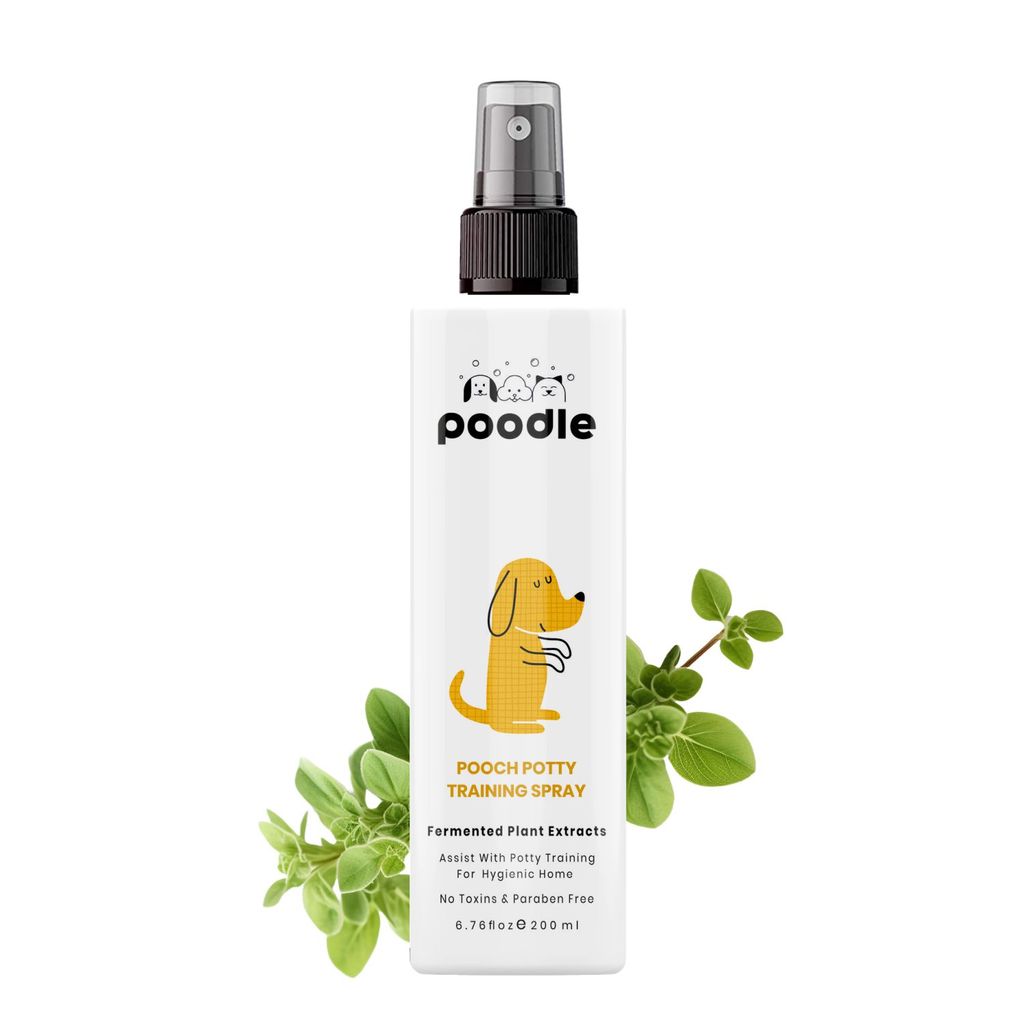 Poodle Pooch Potty Training Spray | Plant Based, For Puppies and Adult Dogs | 200 ml | Helps in urine and Potty Training for pets