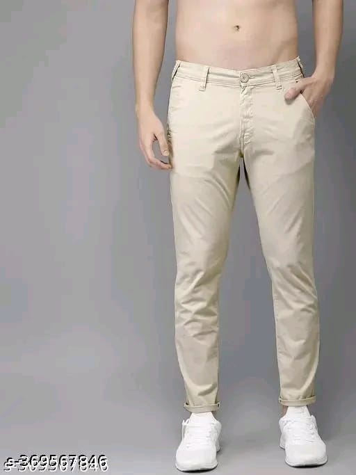  Men's Casual Slim Fit Trousers
