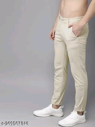  Men's Casual Slim Fit Trousers